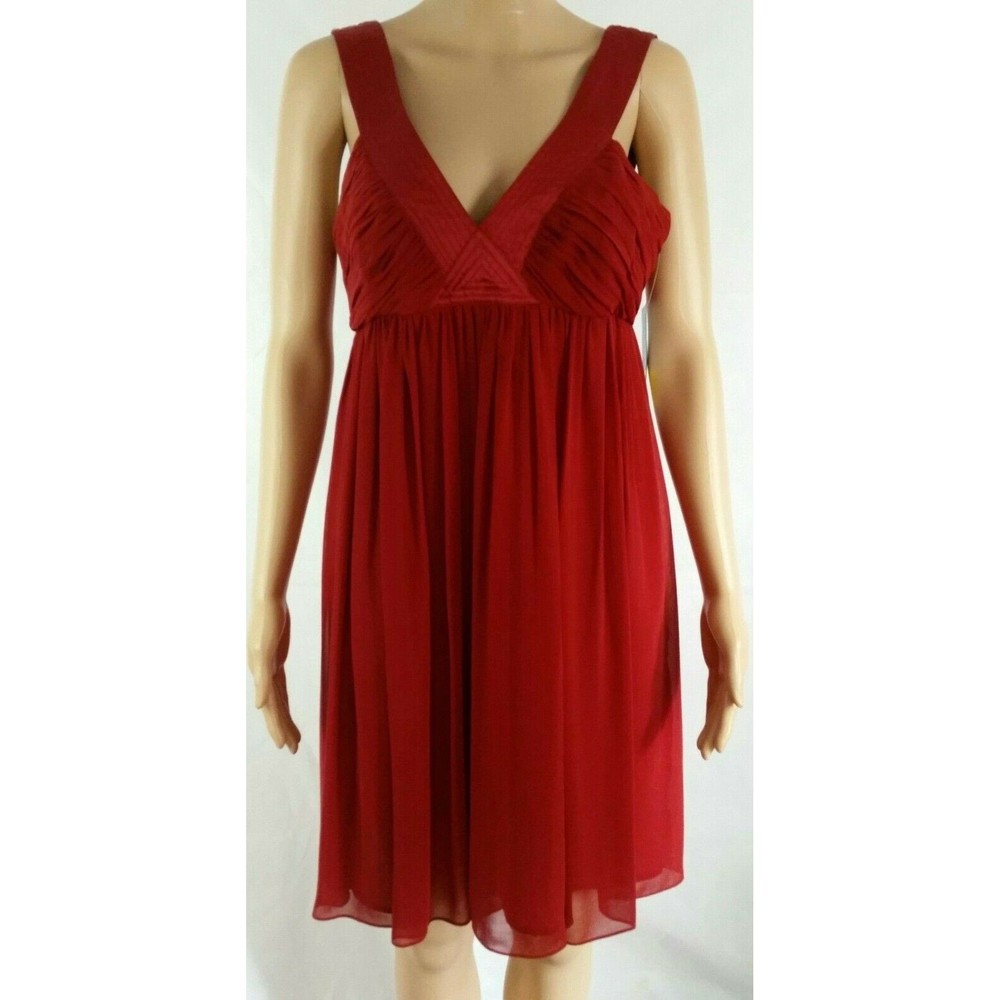 NWT London Times Women's (8) Red-Orange (Paprika) Lined Cocktail Dress